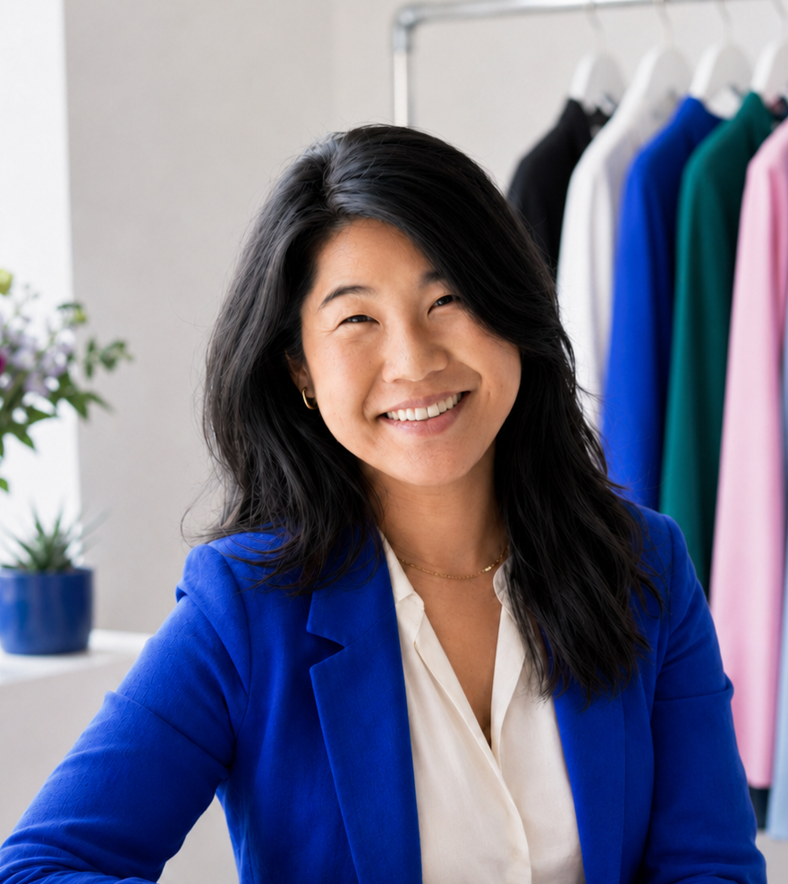 Sheree smiling, confident and polished